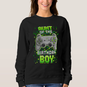 Aunt Of The Birthday Boy Matching Video Gamer Birt Sweatshirt