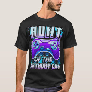 Aunt of the Birthday Boy Matching Video Gamer Birt T-Shirt