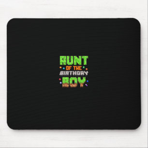 Aunt Of The Birthday Boy Pixel Gaming Video Game F Mouse Pad