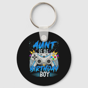 Aunt Of The Birthday Boy Video Game Birthday Gamer Key Ring