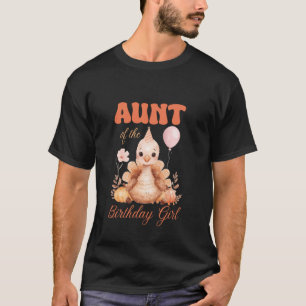 Aunt of The Birthday Girl Family Turkey Fall Thank T-Shirt