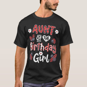 Aunt Of The Birthday Girl Matching Family Ladybug T-Shirt