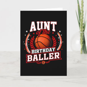 Aunt Of The Birthday Ller Sketll Bll Theme Bday Card