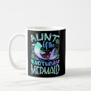 Aunt Of The Birthday Mermaid Family Matching Party Coffee Mug