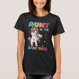Aunt of the Birthday Princess   Flossing Unicorn G T-Shirt