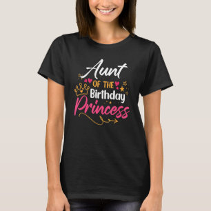 Aunt Of The Birthday Princess Girl Matching Family T-Shirt