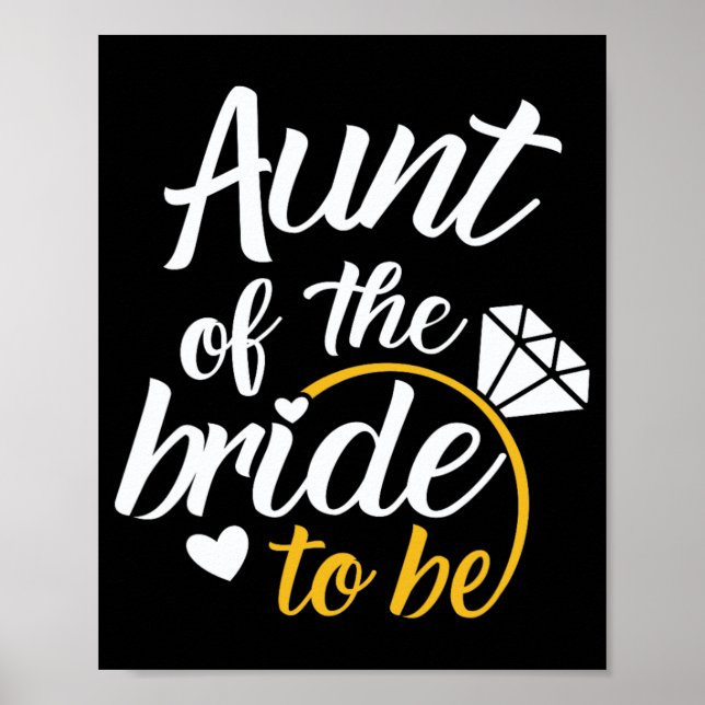 Aunt Of The Bride-to-be Big Wedding Day  Poster (Front)