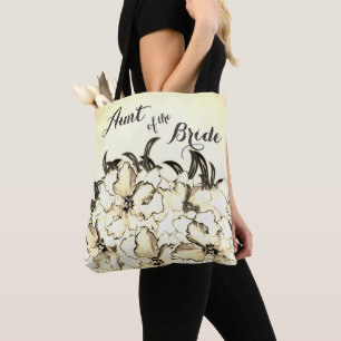 Aunt of The Bride Yellow Tote Bag