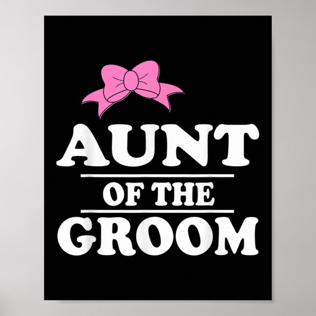 Aunt Of The Groom Wedding  Poster (Front)
