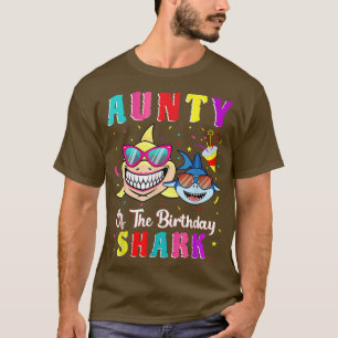 Aunt Of The Shark Birthday Family Matching Birthda T-Shirt