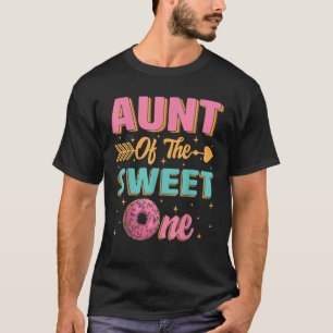 Aunt Of The Sweet One Doughnut First Birthday Girl T-Shirt