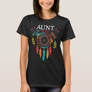 Aunt Of The Wild One Niece Nephew Happy Mother Day T-Shirt