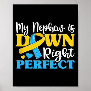 Aunt Of Trisomy Nephew Down Syndrome Awareness  Poster