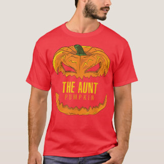 Aunt Pumpkin Matching Family Group Halloween Party T-Shirt