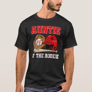 Aunt Rookie of Year 1st Birthday Baseball Matching T-Shirt