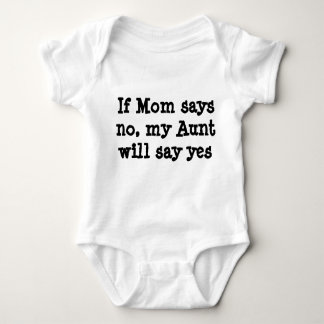 Aunt says yes baby bodysuit