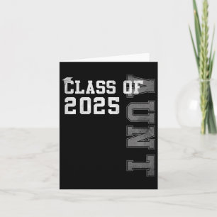 Aunt Senior 2025 Proud Auntie Of A Cl Of 2025 Grad Card
