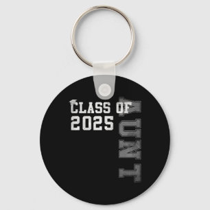 Aunt Senior 2025 Proud Auntie Of A Cl Of 2025 Grad Key Ring