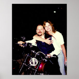 Aunt Sharon on a Harley Poster