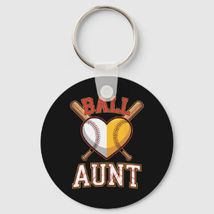 Aunt Softbyll Bysebyll Auntie Of Both Byll Funny M Key Ring