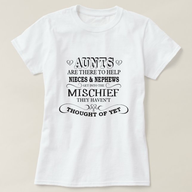 Aunt t-shirt (Design Front)