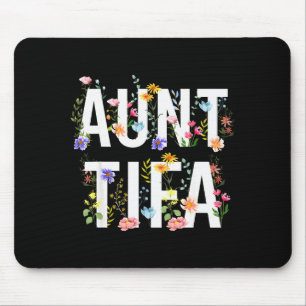 Aunt Tifa - Retro Wildflowers Floral Feminist Mom Mouse Pad
