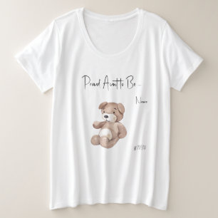 Aunt-to-Be Boho Baby Shower Plus Size T-Shirt