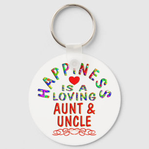 Aunt & Uncle Happiness Key Ring