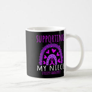 Aunt Uncle Men Women Purple Niece Support Epilepsy Coffee Mug