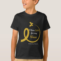 Aunt Uncle Wear Gold For My Niece Childhood Cancer