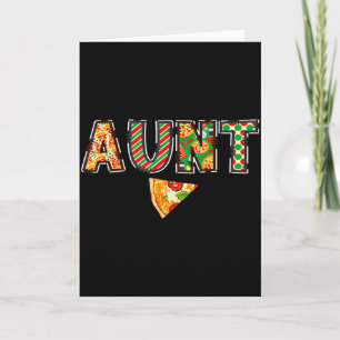 Aunt Zza Birthday Squad Crew Family Matching  Card