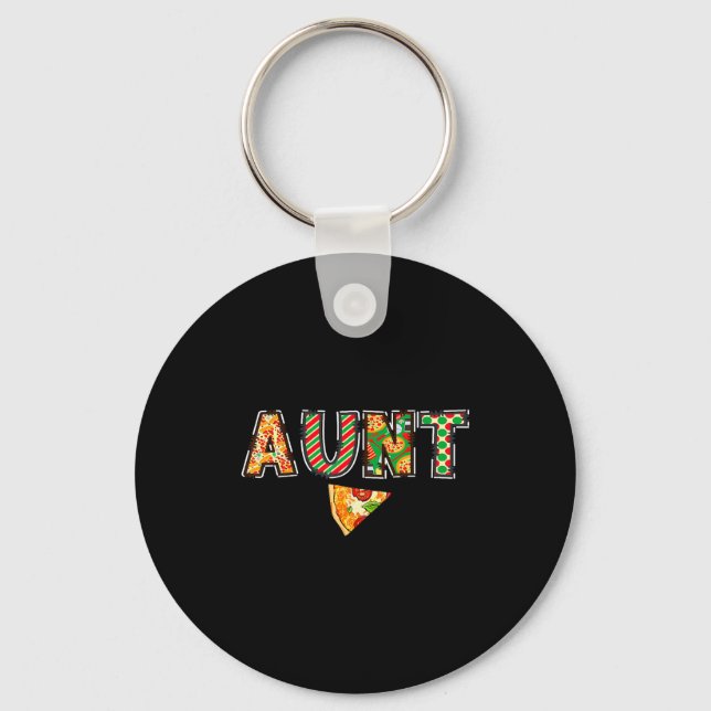 Aunt Zza Birthday Squad Crew Family Matching  Key Ring (Front)
