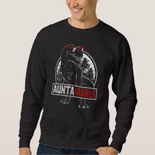Auntasaurus Dinosaur Rex Aunt Aunta Saurus Sunset  Sweatshirt
