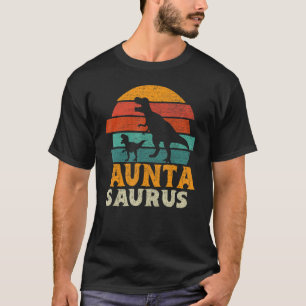 Auntasaurus T rex Dinosaur Auntie Saurus Family Ma T-Shirt