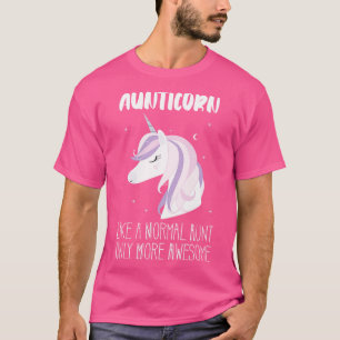 Aunticorn Aunt Awesome Unicorn T-Shirt