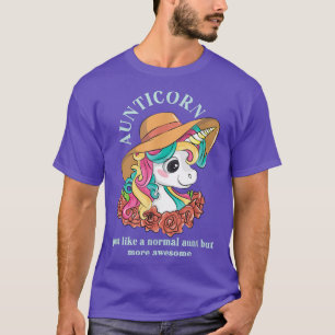Aunticorn Aunt Unicorn Auntie Niece Nephew Sister  T-Shirt