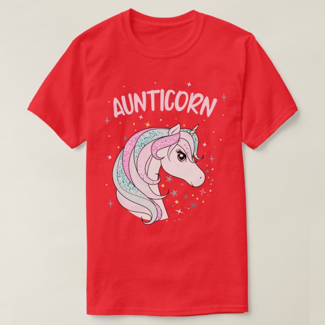 Aunticorn Aunt Unicorn Awesome Family Women T-Shirt (Design Front)