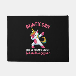Aunticorn Auntie Unicorn Shirts, Funny Unicorn Bir Doormat