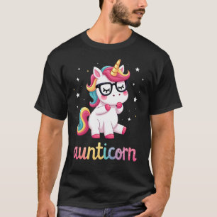 Aunticorn Aunty Dabbing Unicorn Auntie Aunt Christ T-Shirt