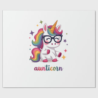 Aunticorn Aunty Dabbing Unicorn Auntie Aunt Christ Wrapping Paper