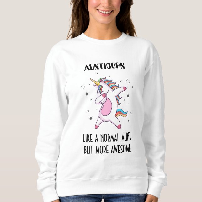 Aunticorn Gift For Aunt Sweatshirt (Front)