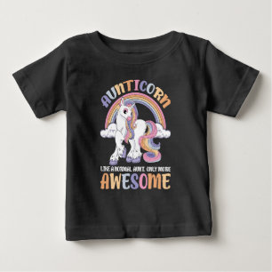 aunticorn like a normal aunt only more awesome  baby T-Shirt