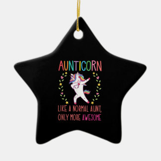 aunticorn like a normal aunt only more awesome .pn ceramic tree decoration