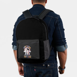 aunticorn like a normal aunt only more awesome printed backpack