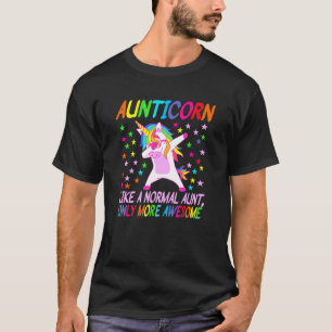 Aunticorn Like An Aunt Only Awesome Dabbing Unicor T-Shirt