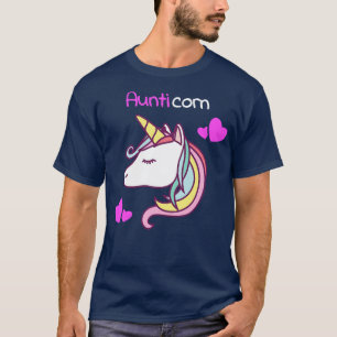 Aunticorn Unicorn Aunt T-Shirt