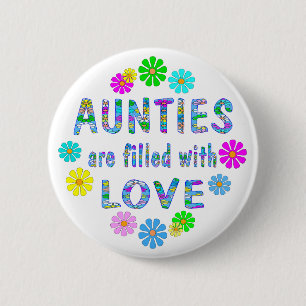 Auntie 6 Cm Round Badge