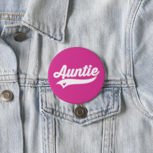 Auntie 7.5 Cm Round Badge (In Situ)