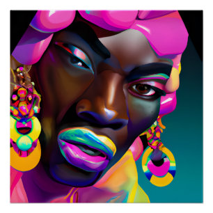 Auntie African Women Black Melanin Sista Poster