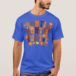 Auntie Autumn Fall Vintage Retro Groovy Hippie Flo T-Shirt